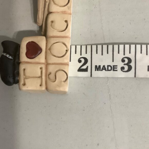 Blossom Bucket Suzi Figure Blocks I Heart Soccer 3.5" x 1.5" Ball Cleats Socks - Picture 4 of 5